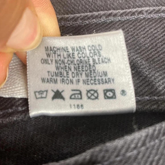 Black dark wash high rise 70’s casual flared leg pull on jeans size - Picture 7 of 16